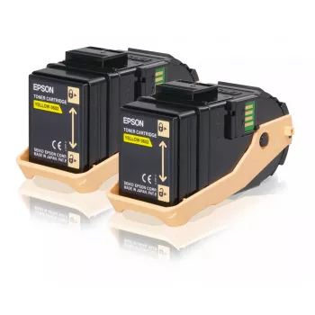 Epson Double Pack kaseta z tonerem żółty 7.5kx2, 7500 stron, żółty, 1 szt.