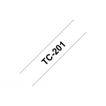 Taśma TC Brother TC-201 czarna na białym