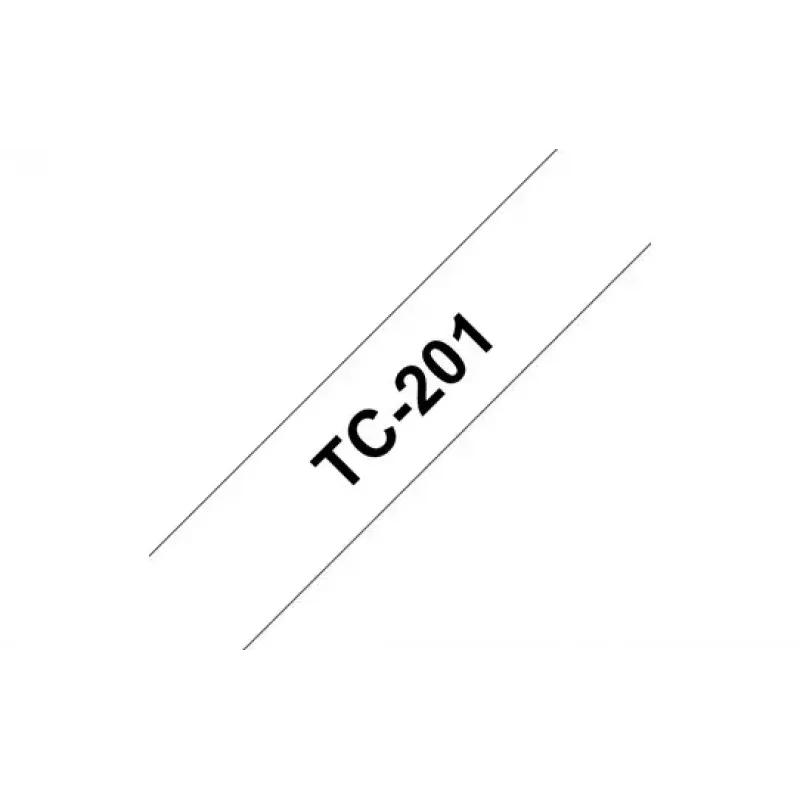 Taśma TC Brother TC-201 czarna na białym