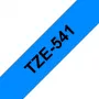 Taśma laminowana Brother 18 mm, czarny na niebieskim, TZe, szary, termotransfer, Filipiny, 5 lat