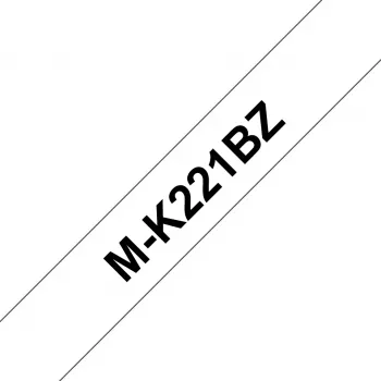 Taśma do etykietowania Brother M-K221BZ czarny na białym