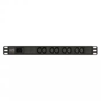 APC Easy Rack PDU, Basic, 1U, 1-fazowa, 3,7 kW, 230 V, 16 A, 8 x gniazda C13, wejście IEC60320 C20