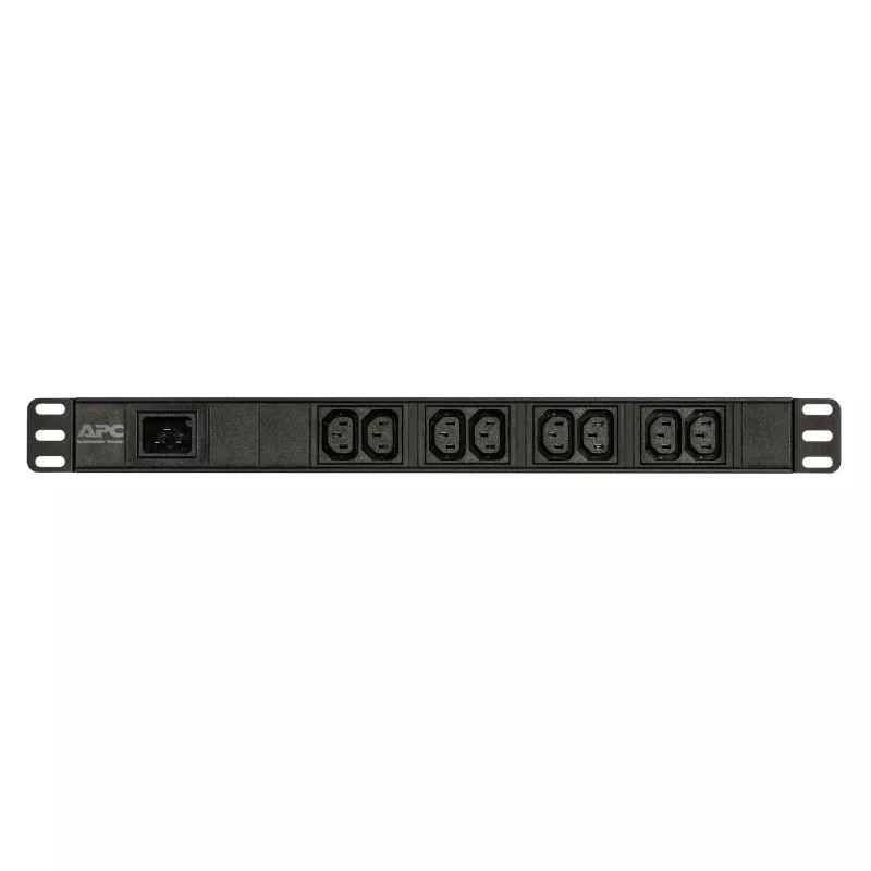APC Easy Rack PDU, Basic, 1U, 1-fazowa, 3,7 kW, 230 V, 16 A, 8 x gniazda C13, wejście IEC60320 C20