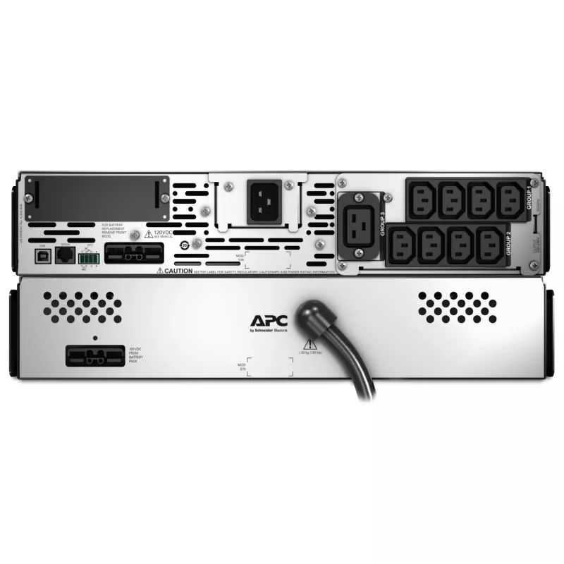 APC Smart-UPS X SMX2200RMHV2U - 2200VA, 8x C13 + 1x C19 gniazdo, USB, rozszerzalny czas pracy