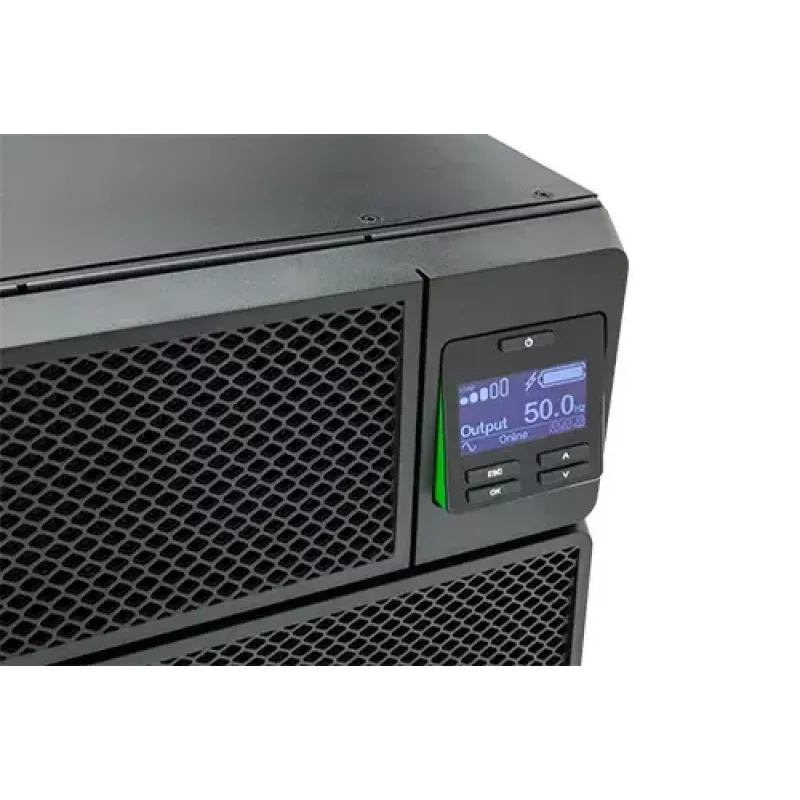 APC Smart-UPS On-Line SRT8KRMXLI - 8kW/VA, 6x C13 + 4x C19 + hardwire 1phase output, montowany w szafie, wbudowana karta sieciowa