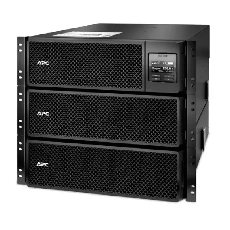 APC Smart-UPS On-Line SRT8KRMXLI - 8kW/VA, 6x C13 + 4x C19 + hardwire 1phase output, montowany w szafie, wbudowana karta sieciowa