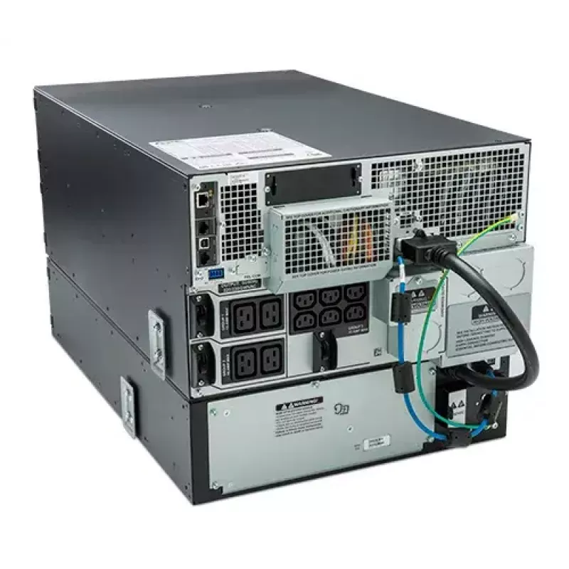 APC Smart-UPS On-Line SRT8KRMXLI - 8kW/VA, 6x C13 + 4x C19 + hardwire 1phase output, montowany w szafie, wbudowana karta sieciowa