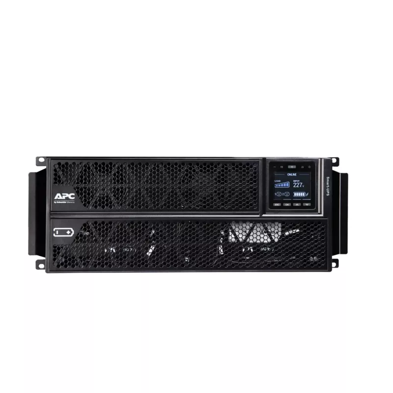 APC Smart-UPS On-Line, 5kVA/5kW, Szafa/Wieża, 230V, 2x IEC C13+1x IEC C19+Hard wire 3-wire (H+N+E) gniazda, Karta sieciowa, bez zestawu szyn