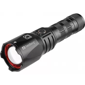 Sandberg Survivor Torch Powerbank 5000, Latarka ręczna, Czarny, Aluminium, IPX4, -30 - 40 °C, FCC, RoHS, UKCA, CE