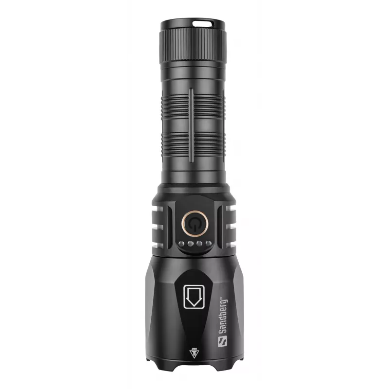 Sandberg Survivor Torch Powerbank 5000, Latarka ręczna, Czarny, Aluminium, IPX4, -30 - 40 °C, FCC, RoHS, UKCA, CE