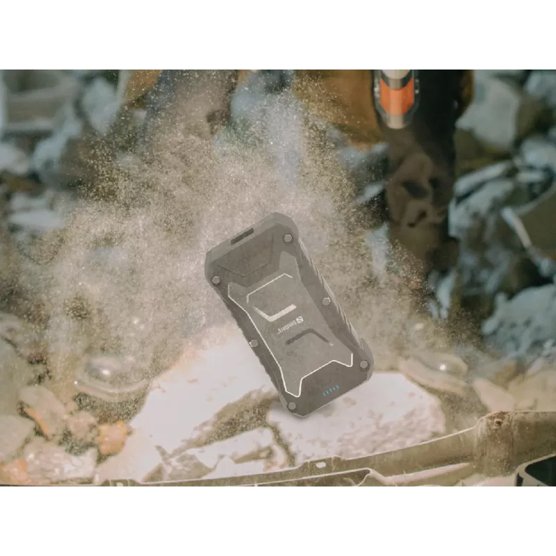 Sandberg Survivor Powerbank 20000 PD30W, 20000 mAh, ładowanie bezprzewodowe, czarny