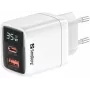 Ładowarka Sandberg 2w1 1xUSB-C 1xUSB 35W Indoor AC Universal