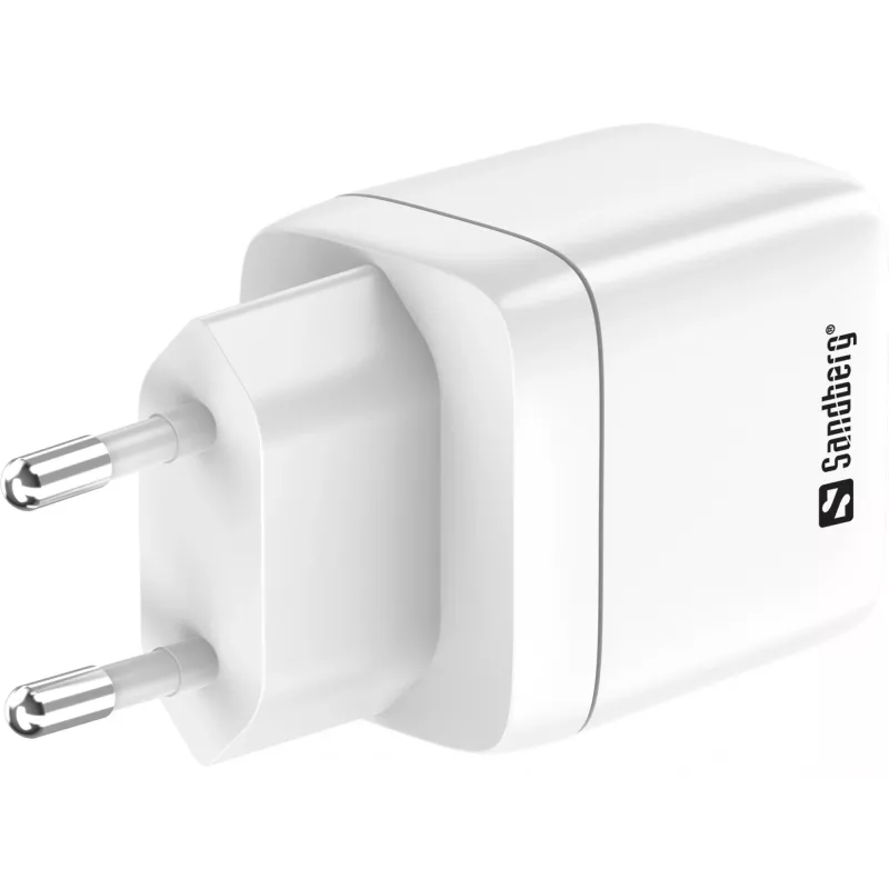 Ładowarka Sandberg 2w1 1xUSB-C 1xUSB 35W Indoor AC Universal