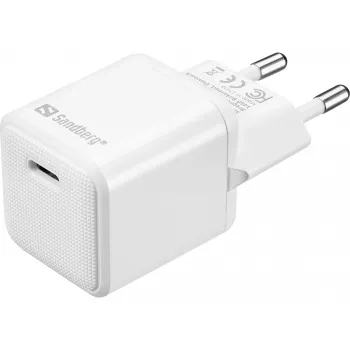 Sandberg USB-C AC Charger PD20W SAVER, Indoor, AC, 12 V, 3 A, biały
