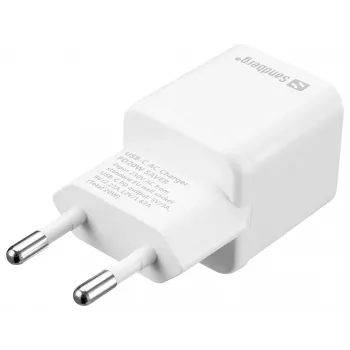 Sandberg USB-C AC Charger PD20W SAVER, Indoor, AC, 12 V, 3 A, biały