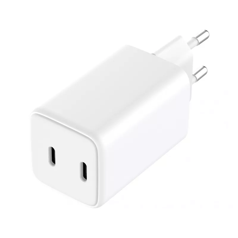 Sandberg AC Charger Dual USB-C PD65W EU, do użytku wewnętrznego, AC, 20 V, 3,25 A, biała