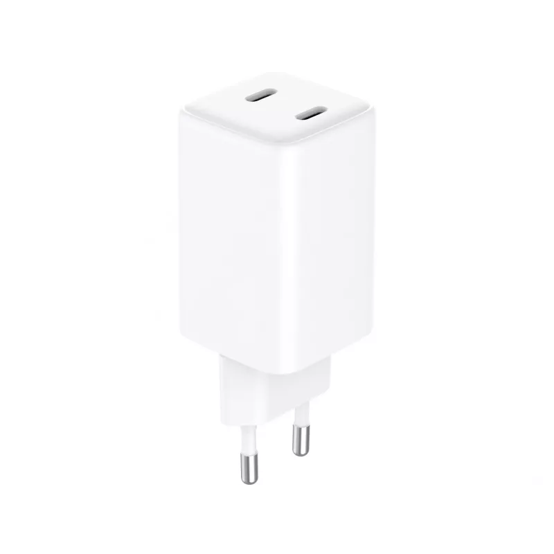 Sandberg AC Charger Dual USB-C PD65W EU, do użytku wewnętrznego, AC, 20 V, 3,25 A, biała