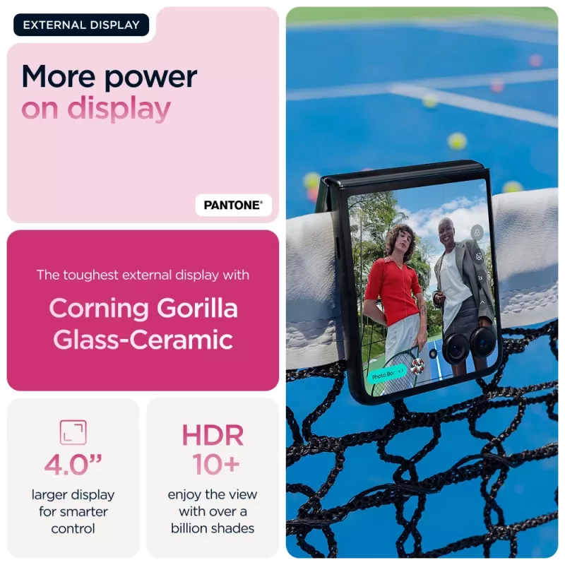 Motorola razr 60 ultra 17,7 cm (6,96 cala) Dual SIM Android 15 5G USB Type-C 16 GB 512 GB 4700 mAh Różowy