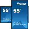 iiyama LH5541UHS-B2 Wyświetlacz sygnalizacyjny w obudowie kiosku 138,7 cm (54,6 cala) LCD 500 cd/m² 4K Ultra HD Czarny Wbudowany procesor 24/7