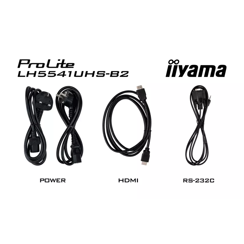 iiyama LH5541UHS-B2 Wyświetlacz sygnalizacyjny w obudowie kiosku 138,7 cm (54,6 cala) LCD 500 cd/m² 4K Ultra HD Czarny Wbudowany procesor 24/7