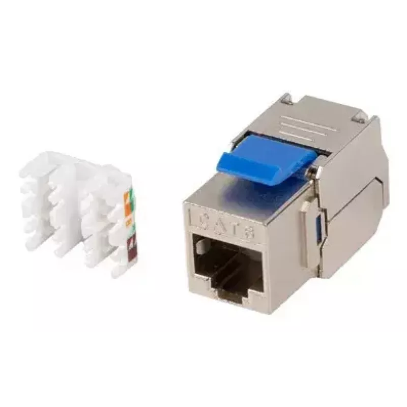 Moduł Keystone Lanberg KSF6-4000 Płaskie Złącze RJ-45 Niebieski Srebrny