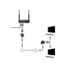 Rozdzielacz kablowy Lanberg ADS-RJ45-2RJ45-OS Czarny