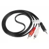 Kabel audio LANBERG 3.5 mm – 2×RCA męski 1,5 m czarny