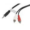 Kabel audio LANBERG 3.5 mm – 2×RCA męski 1,5 m czarny