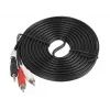 Kabel audio LANBERG 3,5 mm na 2×RCA męski, 5 m, czarny