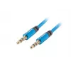 Kabel audio LANBERG 3,5 mm męski–3,5 mm męski, 2 m, niebieski
