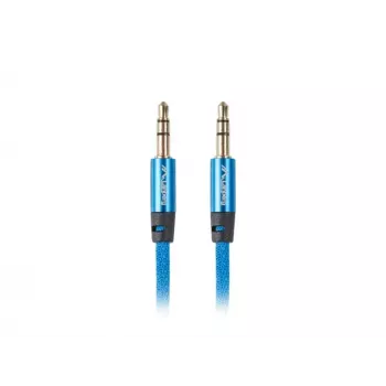 Kabel audio LANBERG 3,5 mm męski–3,5 mm męski, 2 m, niebieski