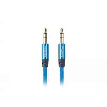 Kabel audio Lanberg CA-MJMJ-10CU-0030-BL 3m 3.5mm Męski Męski Niebieski