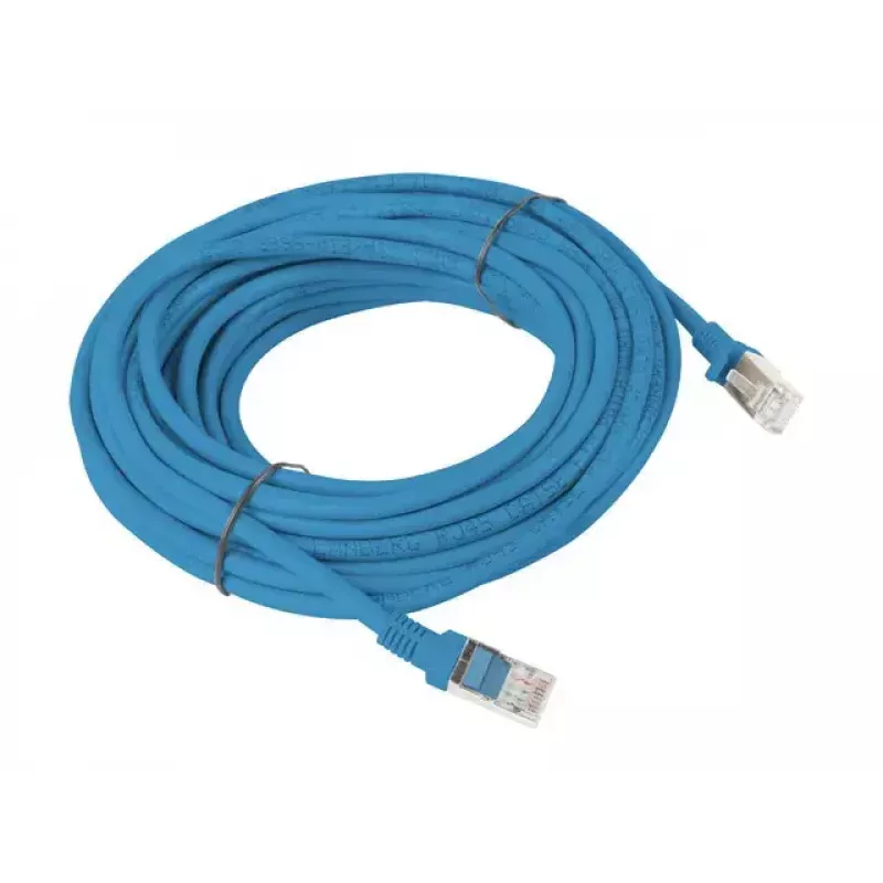 Sieciowy kabel krosowy LANBERG Cat5e U/UTP 30 m RJ-45 na RJ-45 niebieski