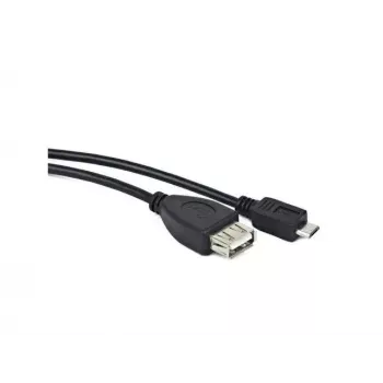 Kabel USB 2.0 LANBERG OEM-0006 — USB A na Micro-USB B, 0,15 m, czarny