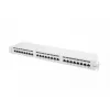Lanberg Patch Panel 24 port 1U, kat. 6, ekranowany, szary