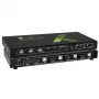 Techly 4x1 USB HDMI 4Kx2K IDATA KVM-HDMI4U Przełącznik KVM Czarny