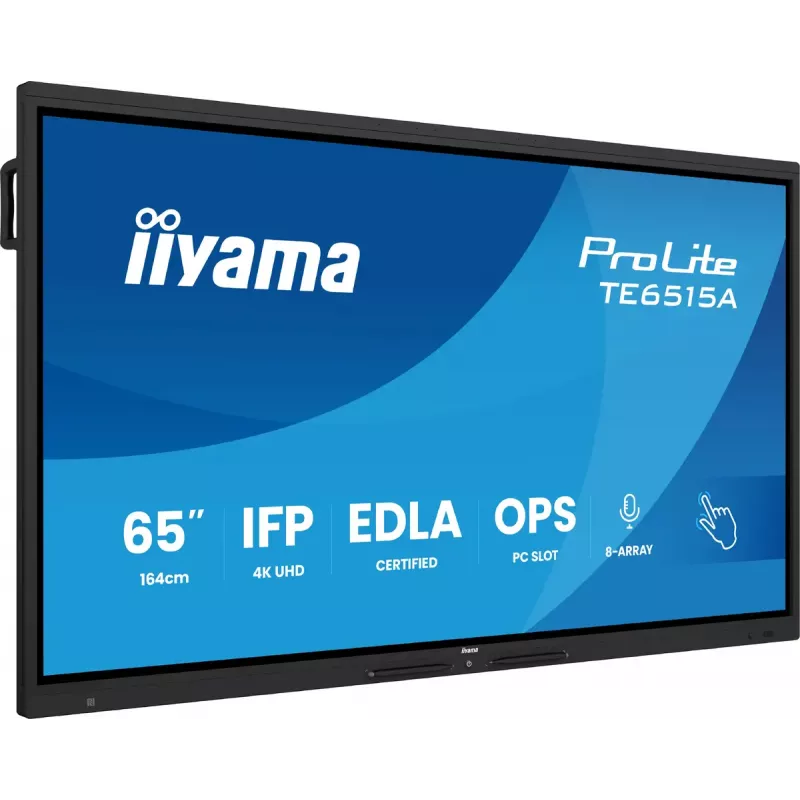 Monitor iiyama TE6515A-B1AG 65 cali 4K UHD Dotykowy Wyświetlacz