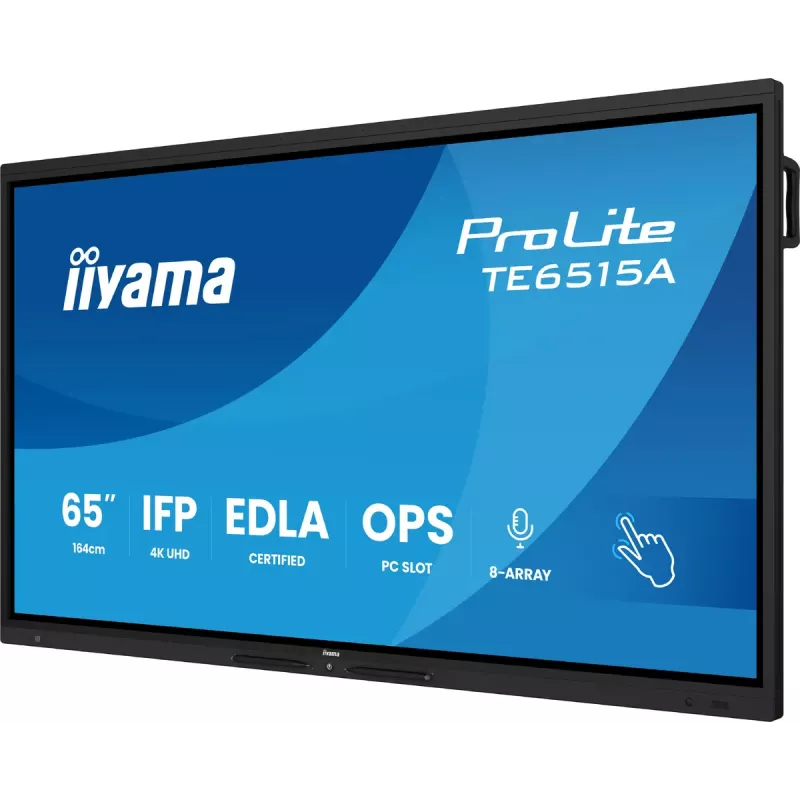 Monitor iiyama TE6515A-B1AG 65 cali 4K UHD Dotykowy Wyświetlacz