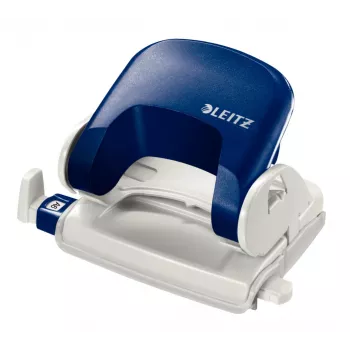 Dziurkacz Leitz 5038 NeXXt, 2-otworowy, na 16 kartek, 16 kartek, niebieski, plastik, 8 cm, 5,5 mm, A5