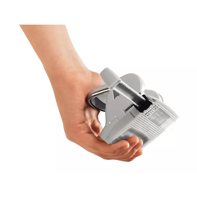 Dziurkacz Leitz 5038 NeXXt, 2-otworowy, na 16 kartek, 16 kartek, niebieski, plastik, 8 cm, 5,5 mm, A5