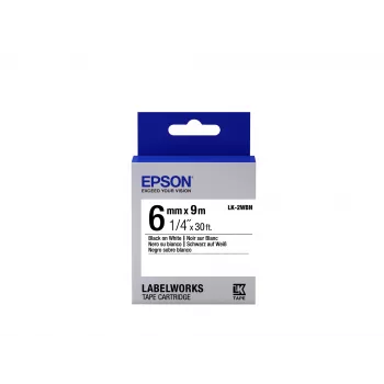 Kaseta z etykietami Epson Standard LK-2WBN czarny/biały 6mm (9m)