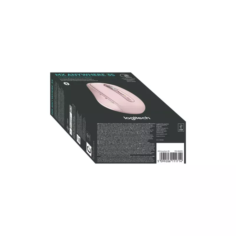 Mysz Logitech MX 3S Różowa USB Optyczna