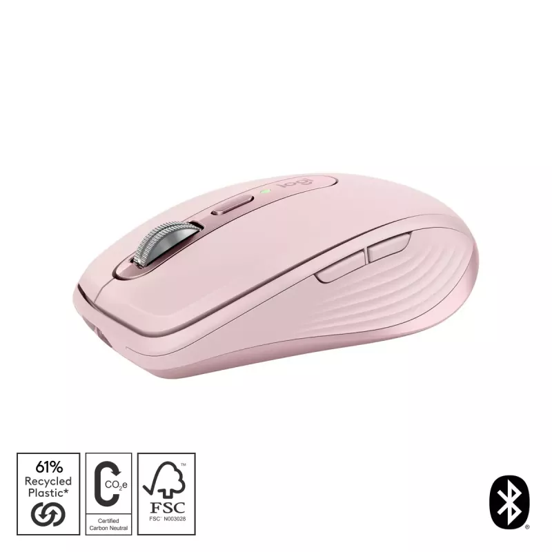 Mysz Logitech MX 3S Różowa USB Optyczna