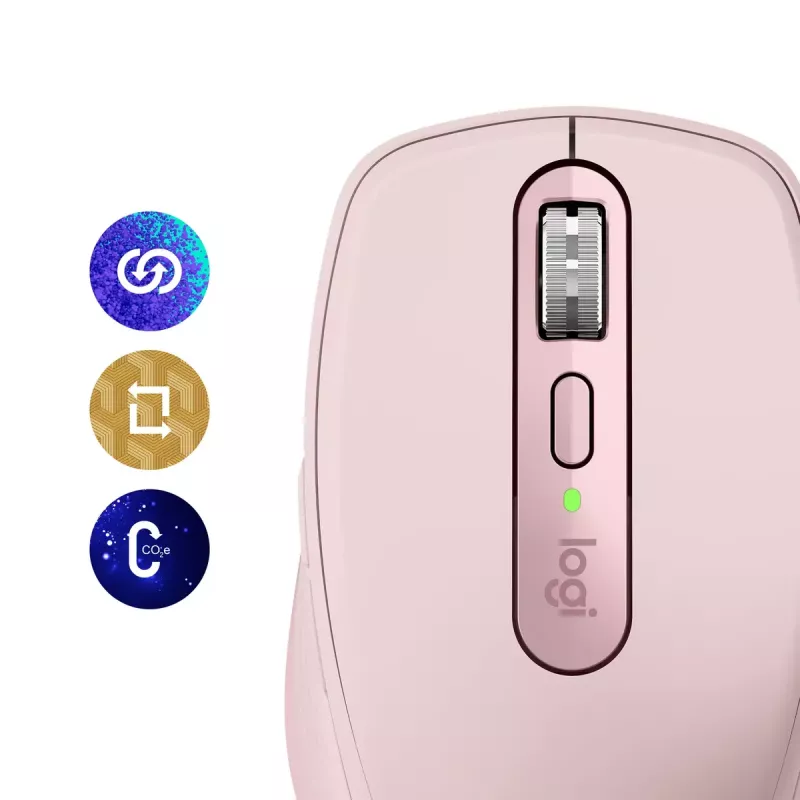 Mysz Logitech MX 3S Różowa USB Optyczna