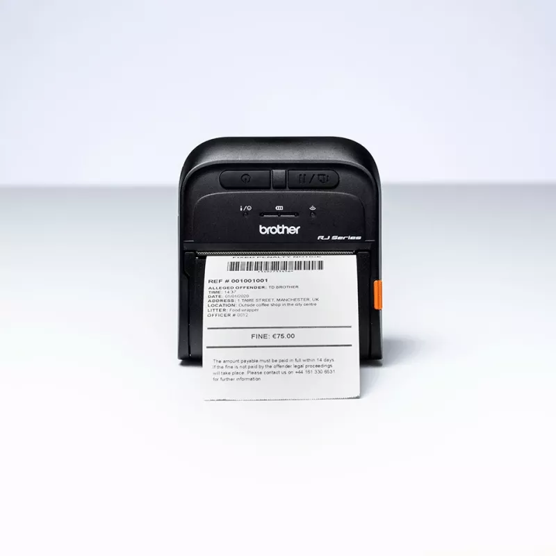 Brother RJ-3055WB drukarka etykiet 203 x 203 DPI 101,6 mm/s Przewodowa i bezprzewodowa Wi-Fi Bluetooth