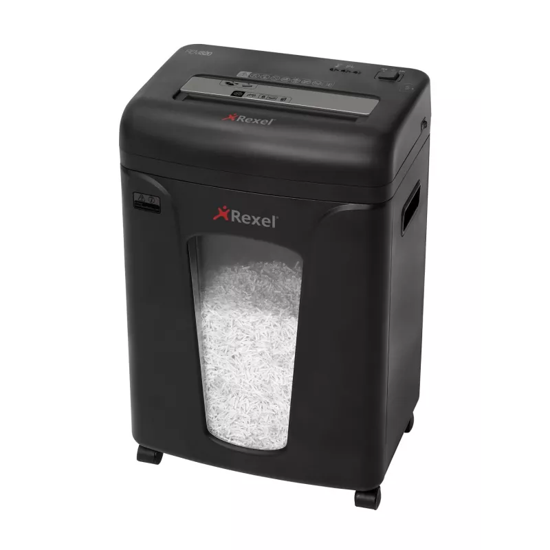 Rexel Mercury REM820 Jam Free Shredder P5, Micro-cut shredding, 22.5 cm, 1.9 x 15 mm, 21 L, 220 sheets, 58 dB