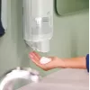 Soap and sanitizer dispenser Tork S4, biały — wall-mounted liquid dispenser, model 564500