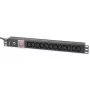 Techly Szafa rack 19 cali PDU 12 wyjść VDE z wtykiem C20 i wyłącznikiem