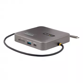 Stacja dokująca StarTech.com USB C, podwójne HDMI 4K 60 Hz, kompatybilna z Macbook Pro (M1/M2/M3/M4) i Windows, hub USB-A/USB-C 10 Gb/s, zasilanie Power Delivery 100 W, GbE, SD, kabel 22 cale/56 cm