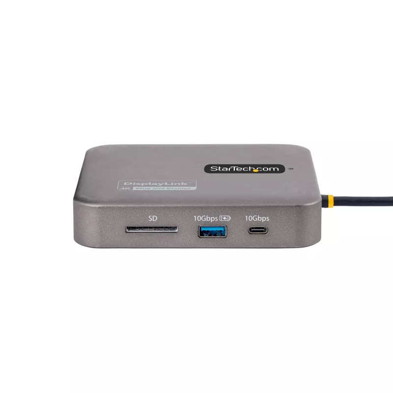 Stacja dokująca StarTech.com USB C, podwójne HDMI 4K 60 Hz, kompatybilna z Macbook Pro (M1/M2/M3/M4) i Windows, hub USB-A/USB-C 10 Gb/s, zasilanie Power Delivery 100 W, GbE, SD, kabel 22 cale/56 cm